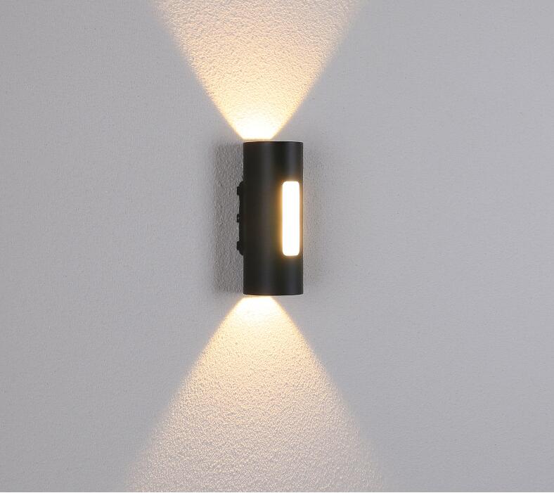 Udendørs 12w led cob vandtæt  ip65 aluminiums væglampe til veranda og havelampe  ac85-265v udendørs væglamper