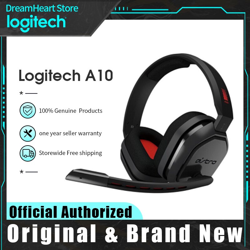 Original Logitech Astro A10 Headphone Gaming ESports With microphone recommended computer game headset For PS4 PC headset