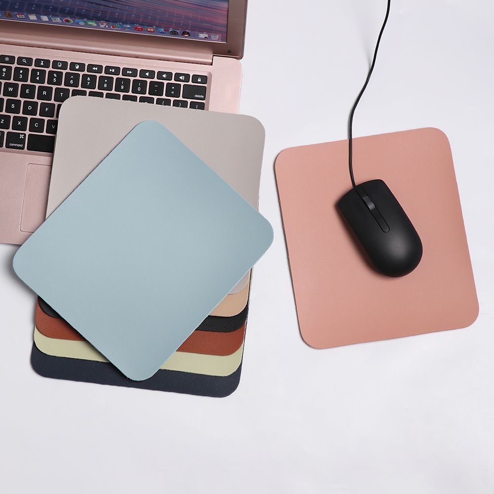 1PC Anti-slip Mouse Pad Leather Gaming Mice Mat Desk Cushion Universal Comfortable For Laptop PC Home Office Supplies
