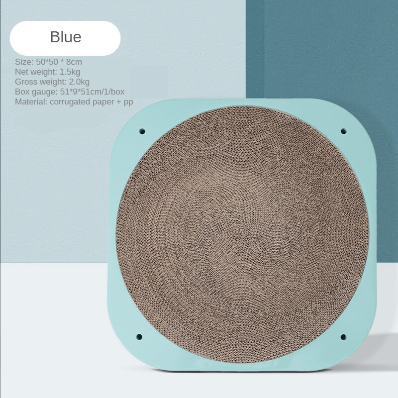 Wear-resistant Cat Scratching Post, Cat Climbing Frame, Handcrafted with Durable Sisal Material, Cat Scratchers for Indoor Cats: Blue