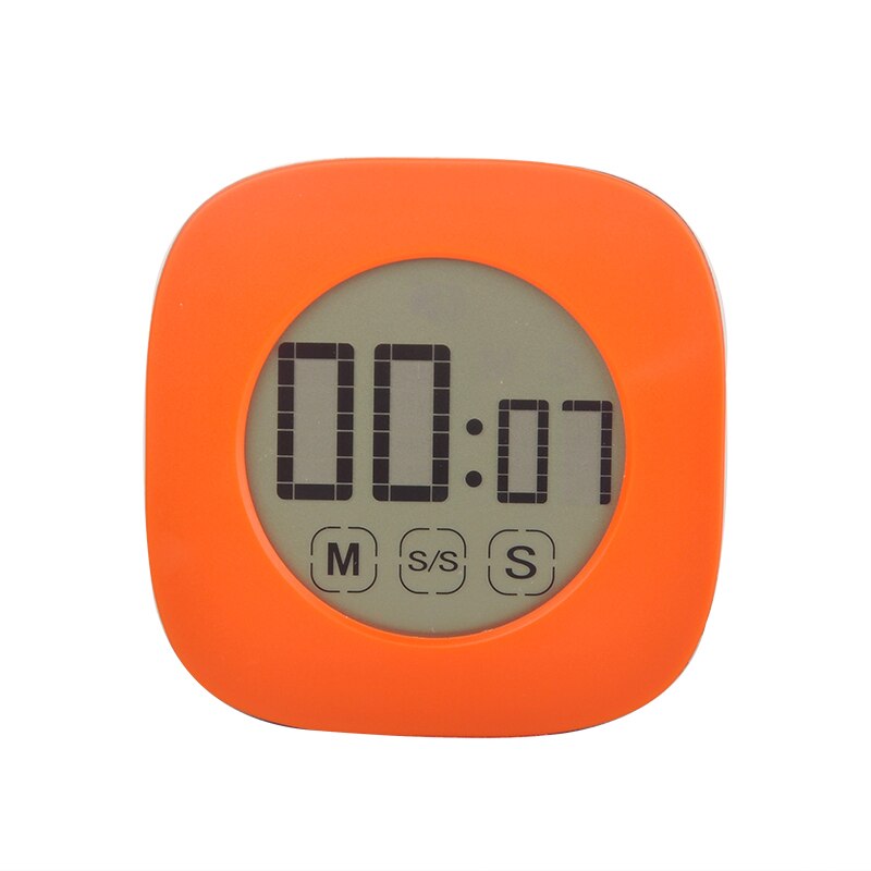 Scherm Multifunctionele Elektronische Timer Kookwekker Elektronische Digitale Timer Touch Screen Digitale Kookwekker Met Luid Alarm: Orange A