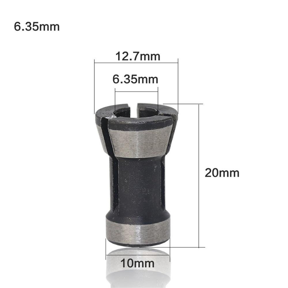 Precisie Spantang 6Mm/6.35Mm/8Mm Graveren Trimmen Machine Elektrische Router Voor Machinebouw Houtbewerking cutter: 6.35mm