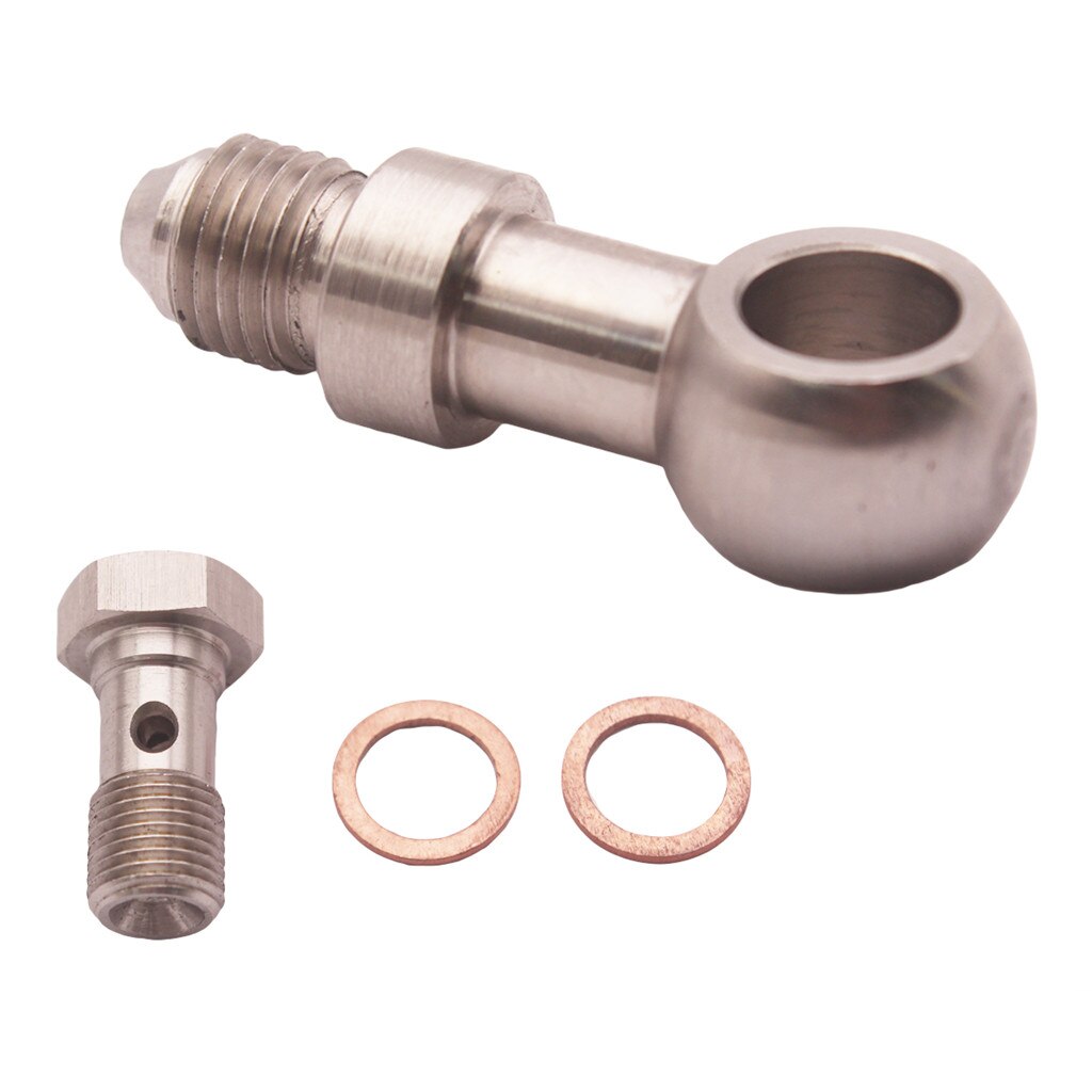 Steel Banjo Fittings M10 X 1.0 (Metric 1.5mm) To -4 AN, Aluminium Alloy