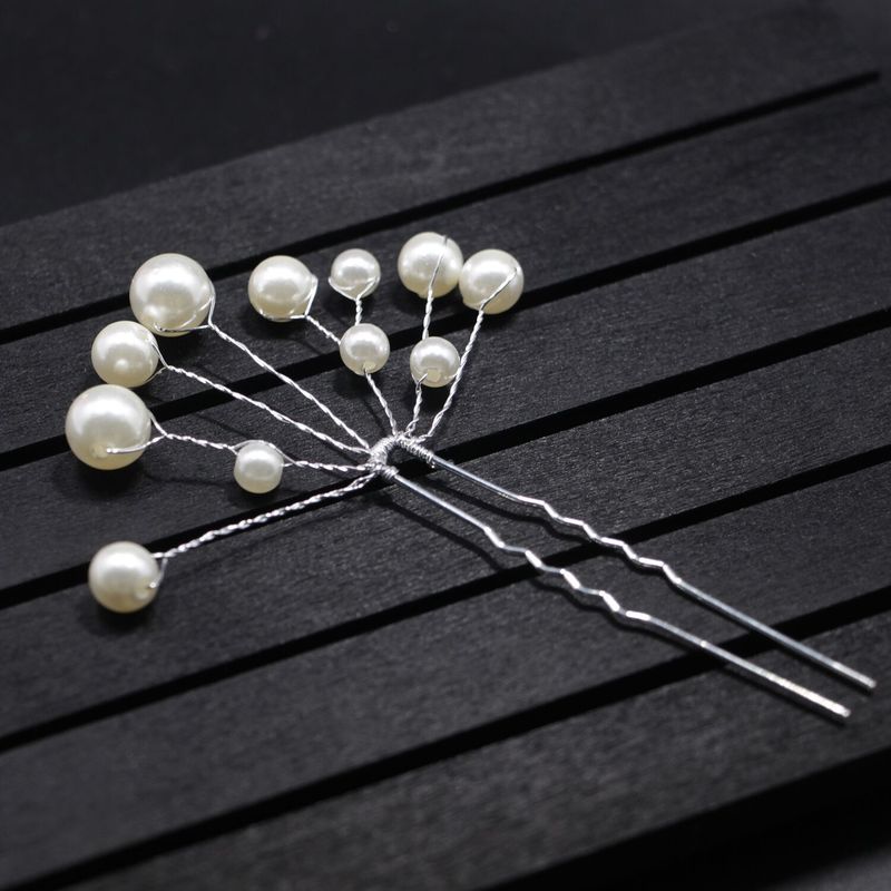 2 stks Vrouwen Meisjes Mode Haarspelden Simuleren Parel Haar Clip Bruiloft Bruids Hoofddeksels Haarspelden Styling Tools Vlechten Accessoires