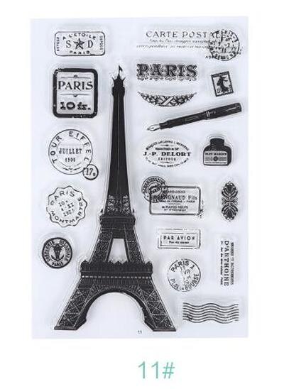 Transparent Silikon Mehrere Stile Dichtung Stempel Karte, Der 3d Stempel Transparent Stempel für Scrapbooking Klar Briefmarken: 10