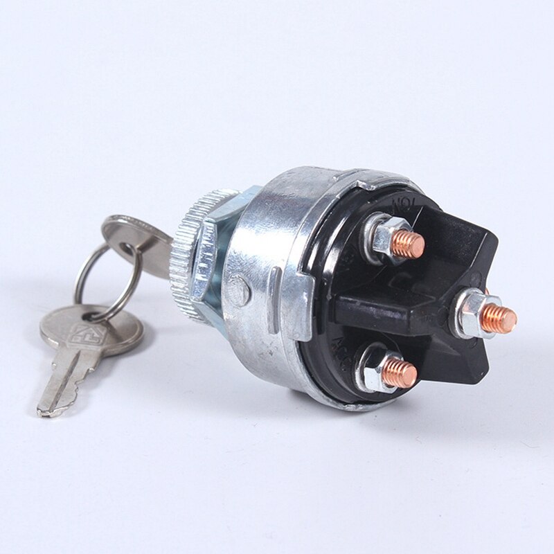 Interruptor de encendido Universal para coche, interruptor de encendido/apagado con 2 llaves, 3 posiciones para coche, Tractor, remolque y camión
