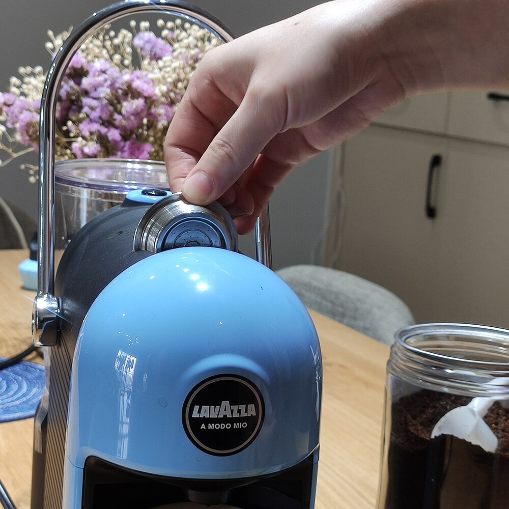 Edelstahl wiederverwendbar Kaffee Kapsel Filter Für Lavazza EINE Modo Mio Jolie/sehr klein LM3100 ESPRIA Nachfüllbare Lavazza Kaffee Schoten