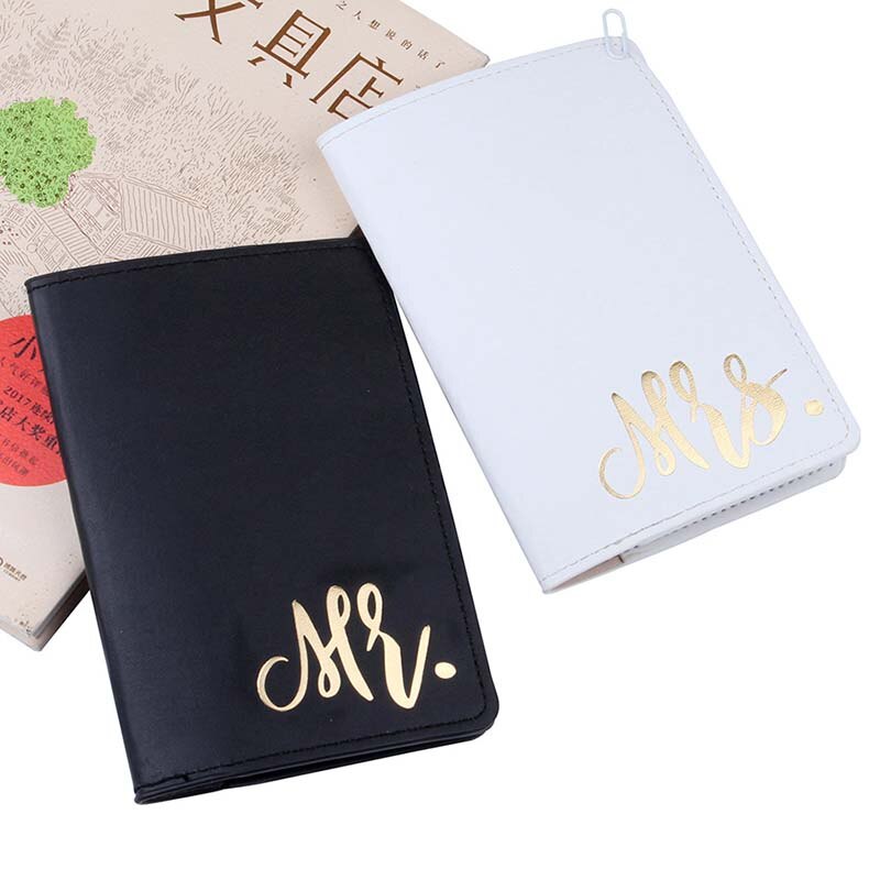 Women Men Travel Credit Card Mr&Mrs Travel Passport Cover Wallet Purse Holder Travel ID Document Passport Holder Bag Pouch Case