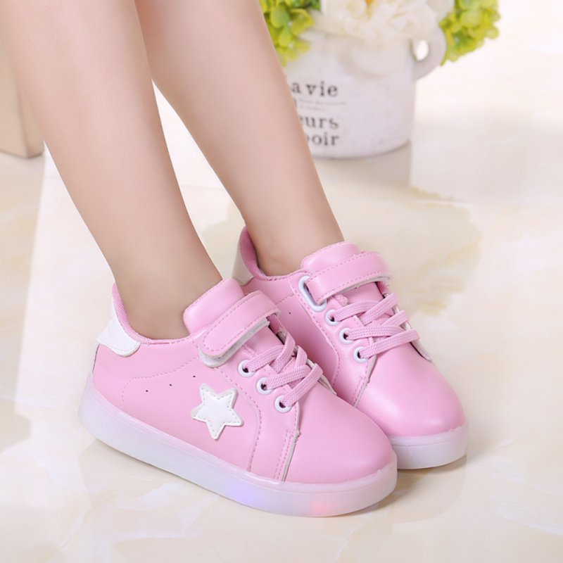 Luminous Sneakers Shoes Led Children Kids Lighting Shoes Girls Boys Light Up Glowing Shoe Size 21-25