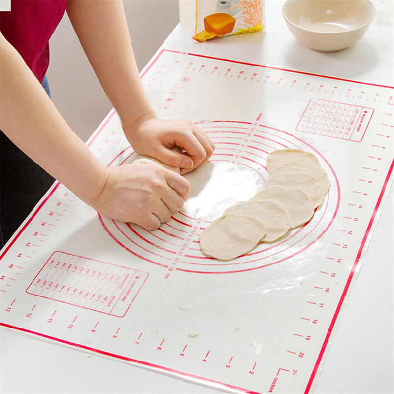40*60 cm Opvouwbare non-stick Siliconen Bakken Mat Kneden Deeg Pad Bakplaat Binnenvoering Keuken Koken gereedschappen Deegrol