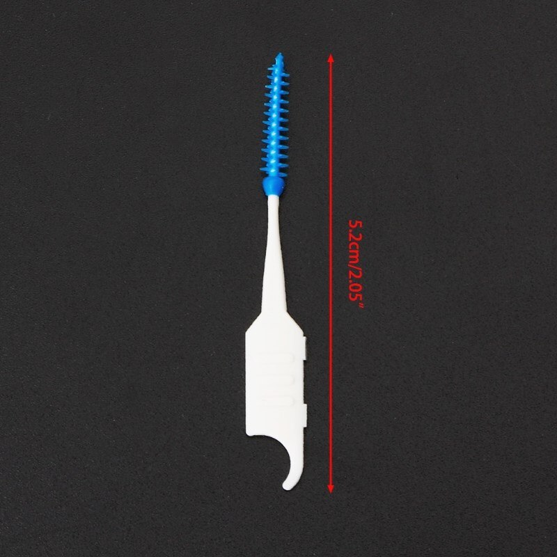 20/40PCS Double Floss Head Hygiene Dental Silicone Interdental Brush Toothpick Teeth Care Cleaning Supplies