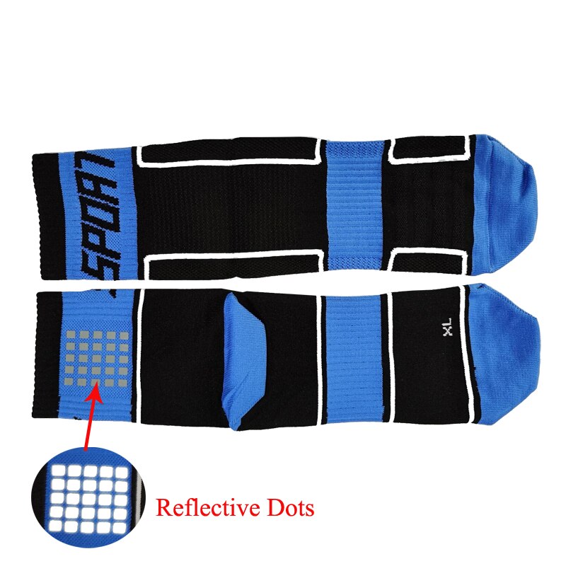 Reflective Cycling Socks Men Breathable Outdoor Basketball Socks Wicking Bike Socks Running Sports Socks Women