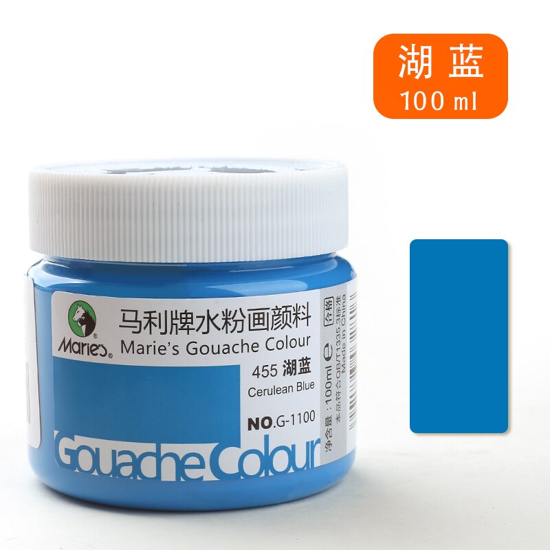 100ml Acrylic Water-Based Color Inks for Textiles Screen Printing Stencil Clothes/Cardboard/Fabric/Paper Pigment DIY Paints Tool: Lake blue