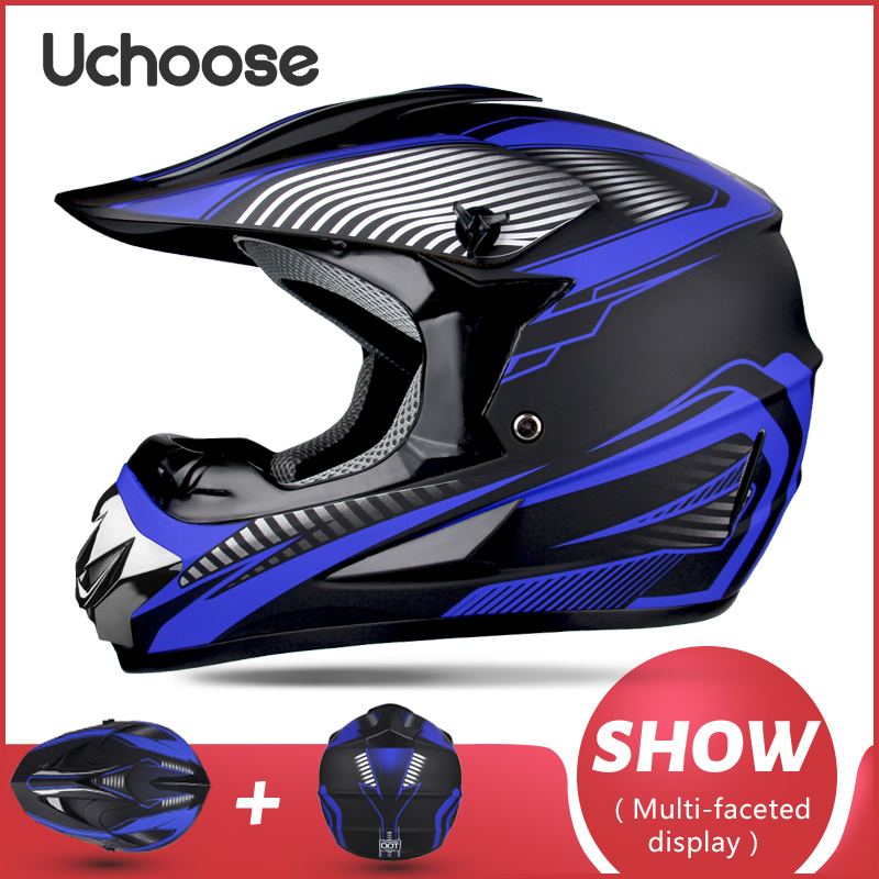 UCHOOSE Motorhelm Shark Motocross Off-Road Helm Kinderen Moto Bike Accessoires ATV Capacete De Moto Ike Downhill AM DH