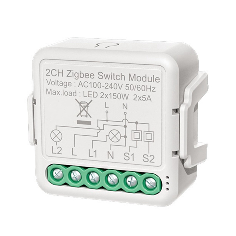 ! Tuya Zigbee Dimmer Module Light Switch Module Light Control APP Remote Control Intelligent Home Voice Control: black