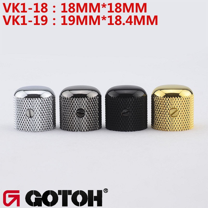 【made in japan】alkuperäinen aito gotoh dome metallinuppi sähkökitarabassolle  vk1-18 / vk1-19