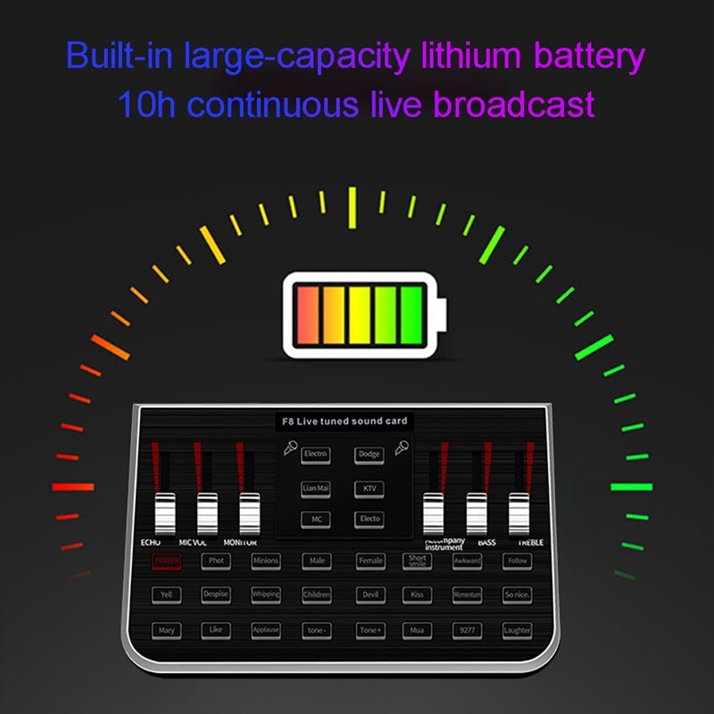 Muziek Synthesizer Tuning Geluidskaart O Anker Zingen Apparatuur Mobiele Telefoon Computer Microfoon Voice Verandering