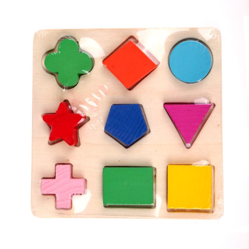 Wooden Geometric Shapes Sorting Math Montessori Puzzle Preschool Learning Educational Game Baby Toddler Toys for Children: 06