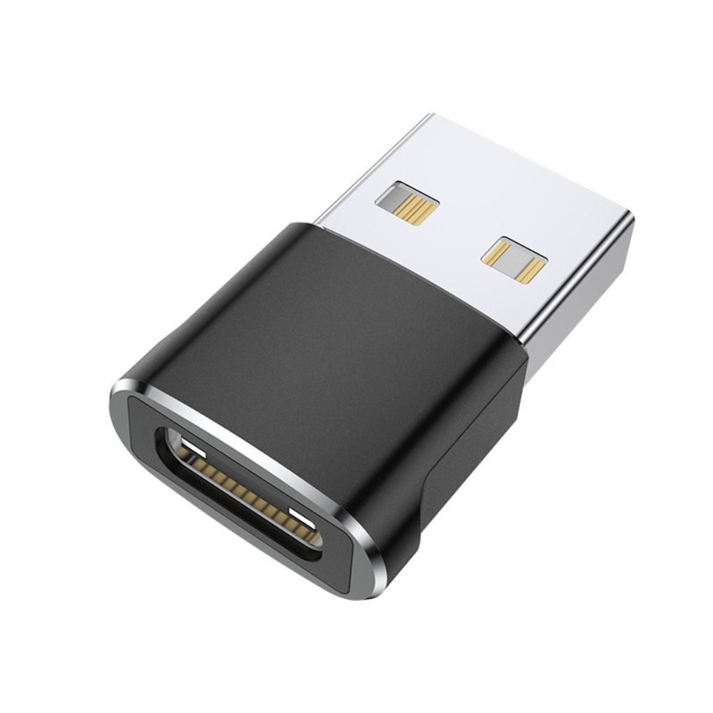 USB 2.0 Type C USB Male Adapter Black Metallic colours Type C to USB Adapter Mini Aluminium USB Type C Adapter for Type-C Port: Yellow
