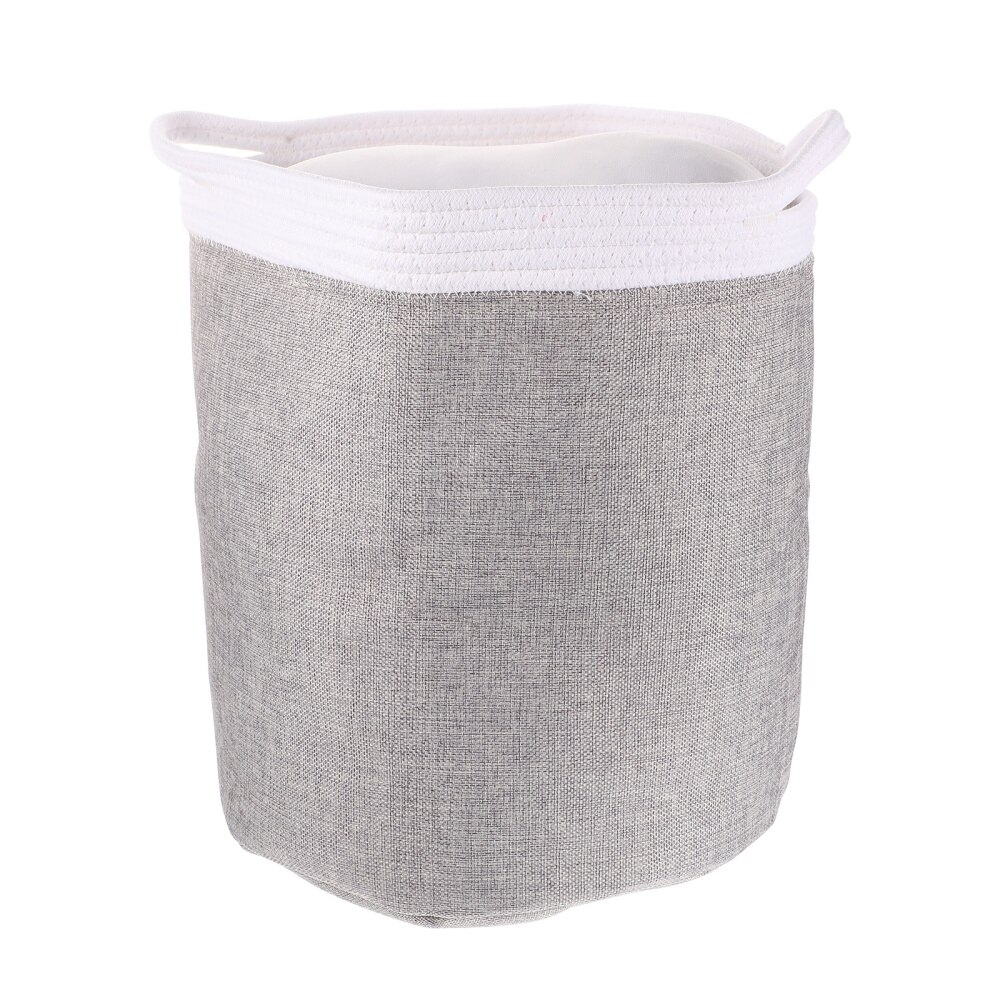 Laundry Storage Basket Practical Sundries Organizer Dirty Clothes Container: Grey