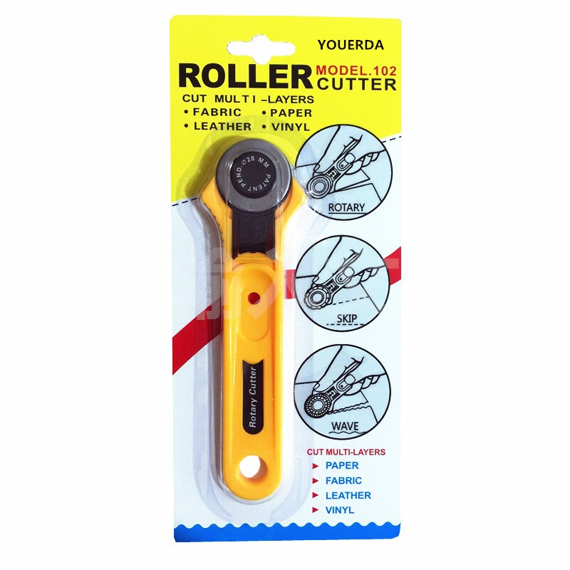 Accesorios de costura de 28mm, cortador de tela, cuchilla rotativa de corte Circular para artesanía de cuero, herramientas de costura DIY para Patchwork AA7761: 1