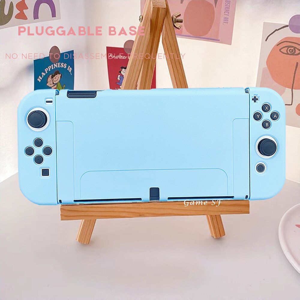 NEUE Für Schalter OLED Schutzhülle Soft/Hard Cover Kawaii Rosa Silikon Schutzhülle Für Nintendo OLED Konsole Zubehör