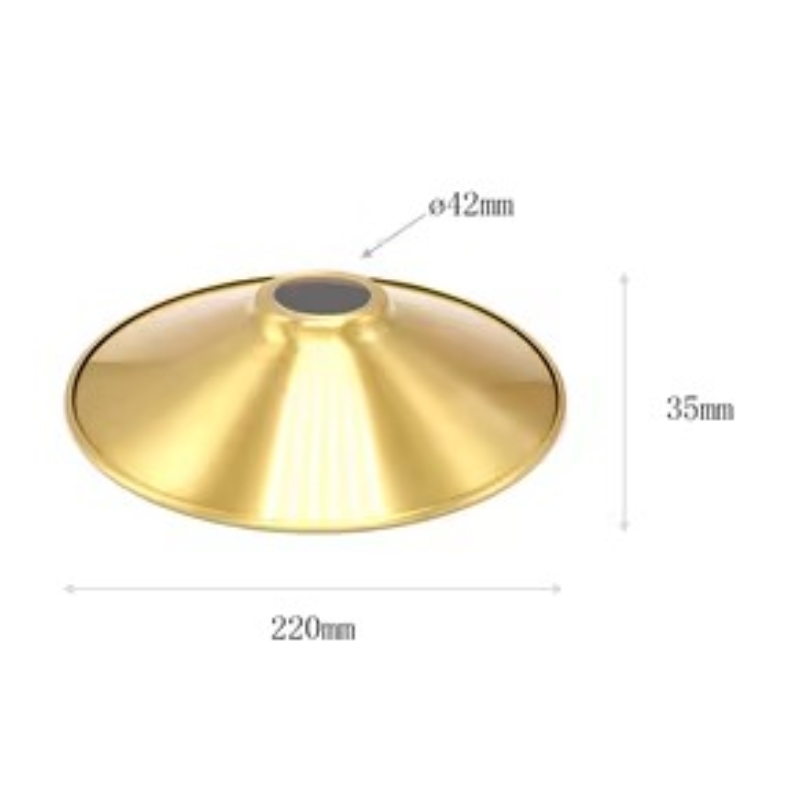 Messing Lampenkap Minimalistische Industriële Stijl Japanse Bureaulamp Vloerlamp Wandlamp Hal Diy Verlichtingsaccessoires: Light Grey