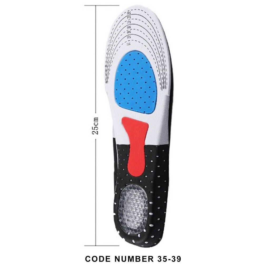 Unisex Orthotic Arch Support Sport Shoe Pad Sport Running Gel Insoles Antibacterial Foot Care Pain Relief Cushions Pad Insoles