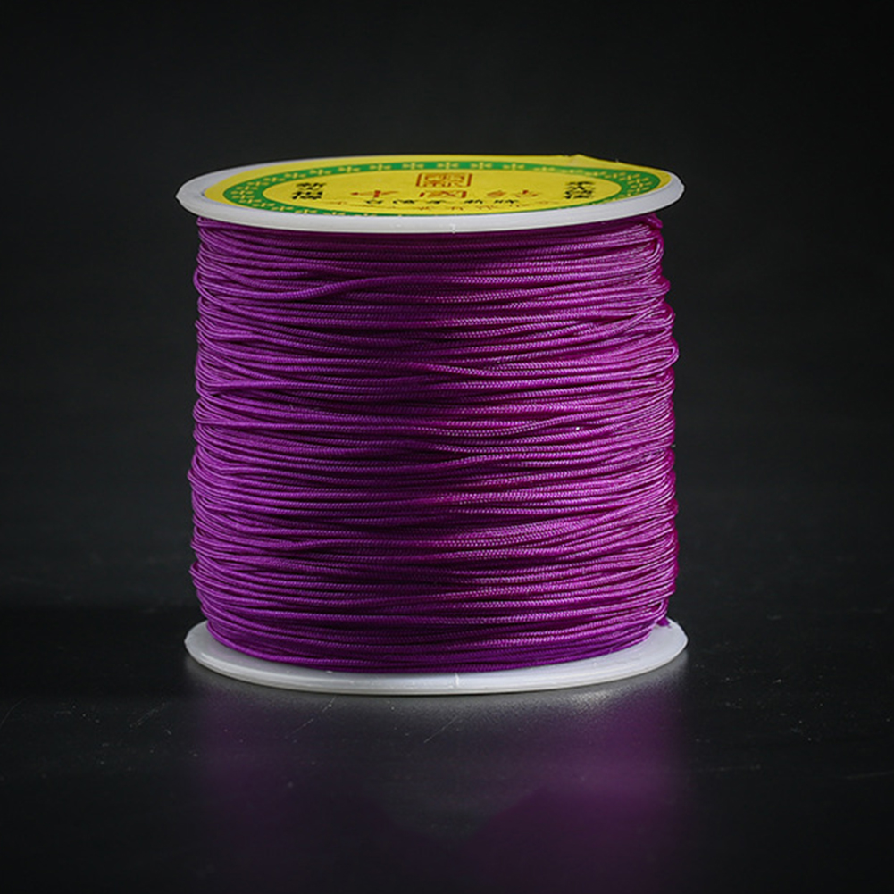 1mm 100m Nylon macramé chino nudo cordón pulsera cuentas hacer joyas DIY borlas cuentas Shambala hilo herramienta de coser