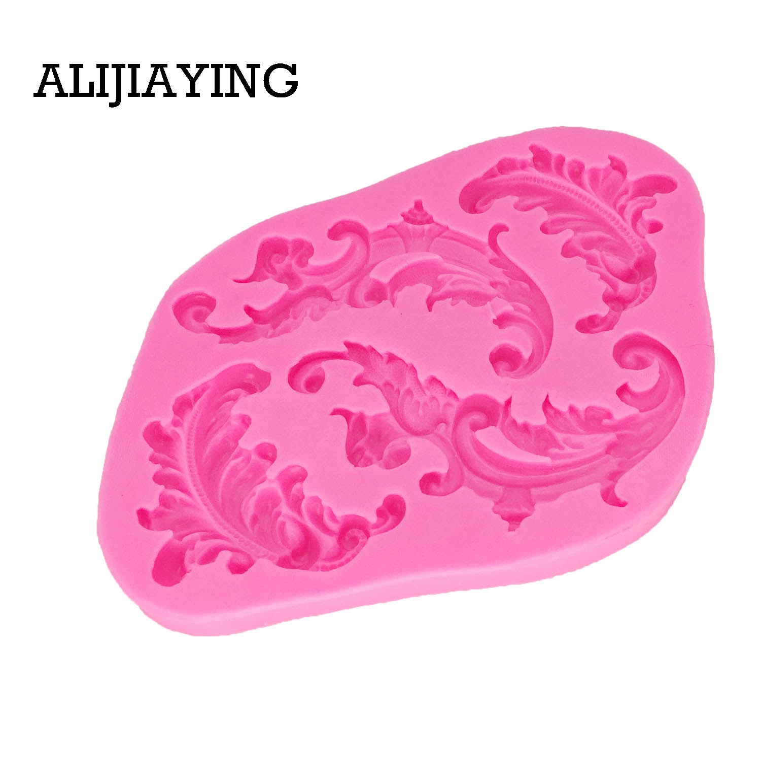 M1339 Emboss vine Cake border Fondant Silicone Mold Sugar Craft Cake Decorating tools Clay DIY molds Safe-resin clay chocolate