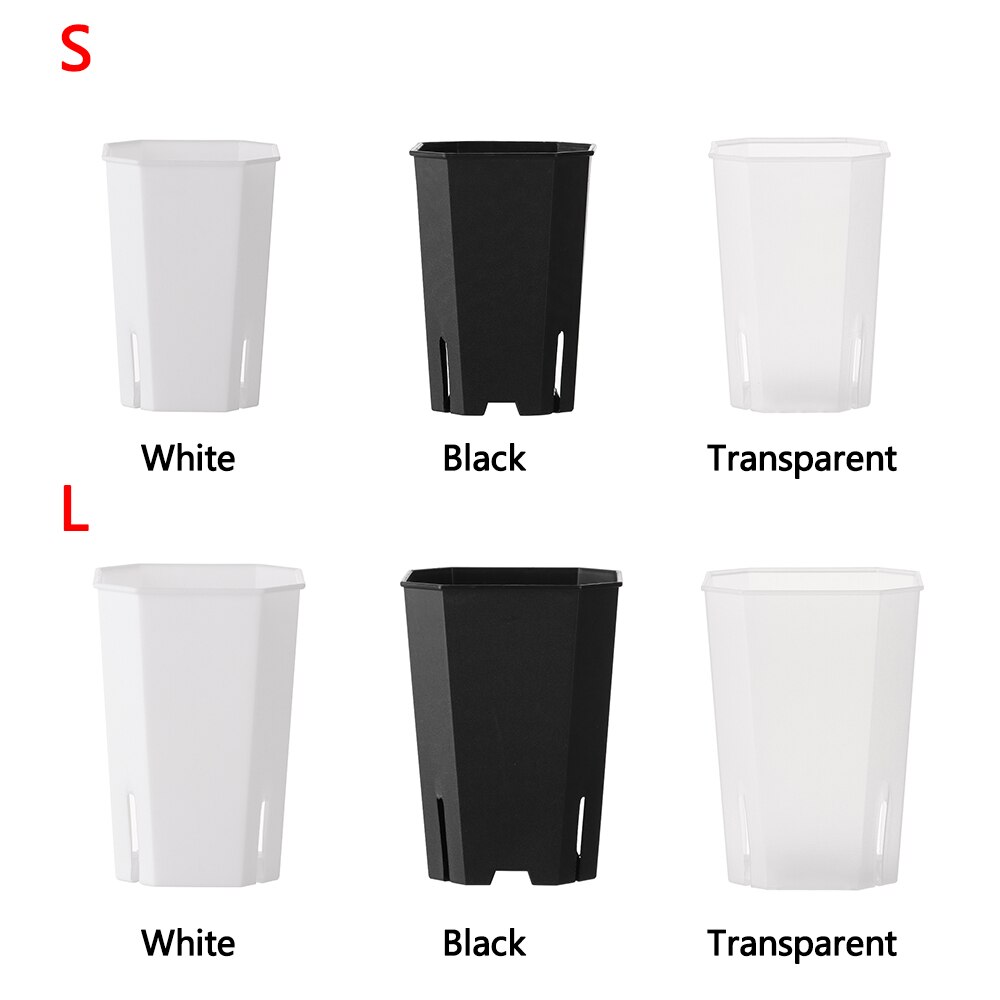 Plastics Side-opening Octagonal Square Pot Succulent Flowerpot Resin Vientiane Potted Plant Transparent Gardening Tool