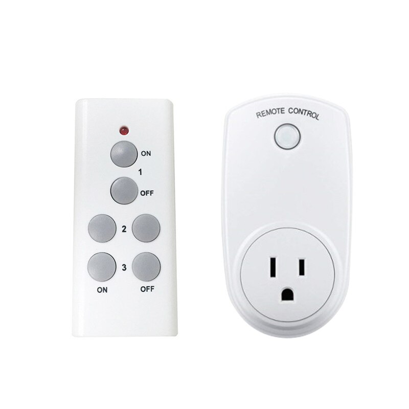 1/2/3/4/5PCS US Plug Smart Switch Socket AC 110V-230V Remote Control Outlet Wireless Switch Socket for Household Appliances