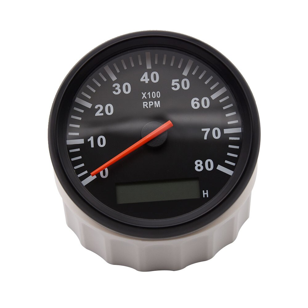 Boot toerenteller 85mm 12v/24v snelheidsmeter 8000 autometer, digitaal display