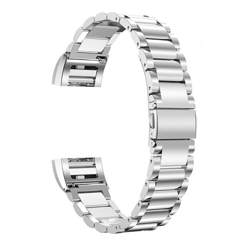 Bracelet en métal d'acier inoxydable de SCOMAS pour le remplacement de montre de Fitbit Charge2 bande de Wirst pour la Charge de peu convenable 2 accessoires intelligents: Argent