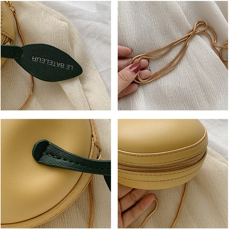 Mini Cherry Cross Body Bags Voor Meisjes Chain Schoudertassen Leuke Fruit Bag Pu Lederen Dames handtassen