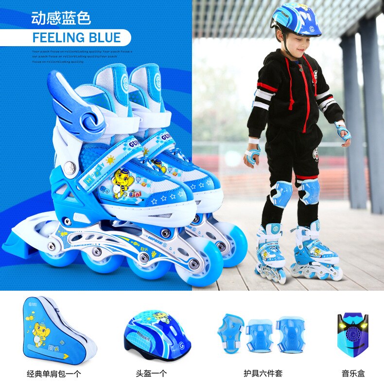 Beginner roller skates children's full set of outdoor roller skates skating inline roller skates