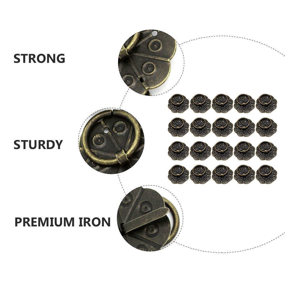 40 sztuk retro uchwyty robić szuflad okucia meblowe klasyczny gałki robić komody (brąz)