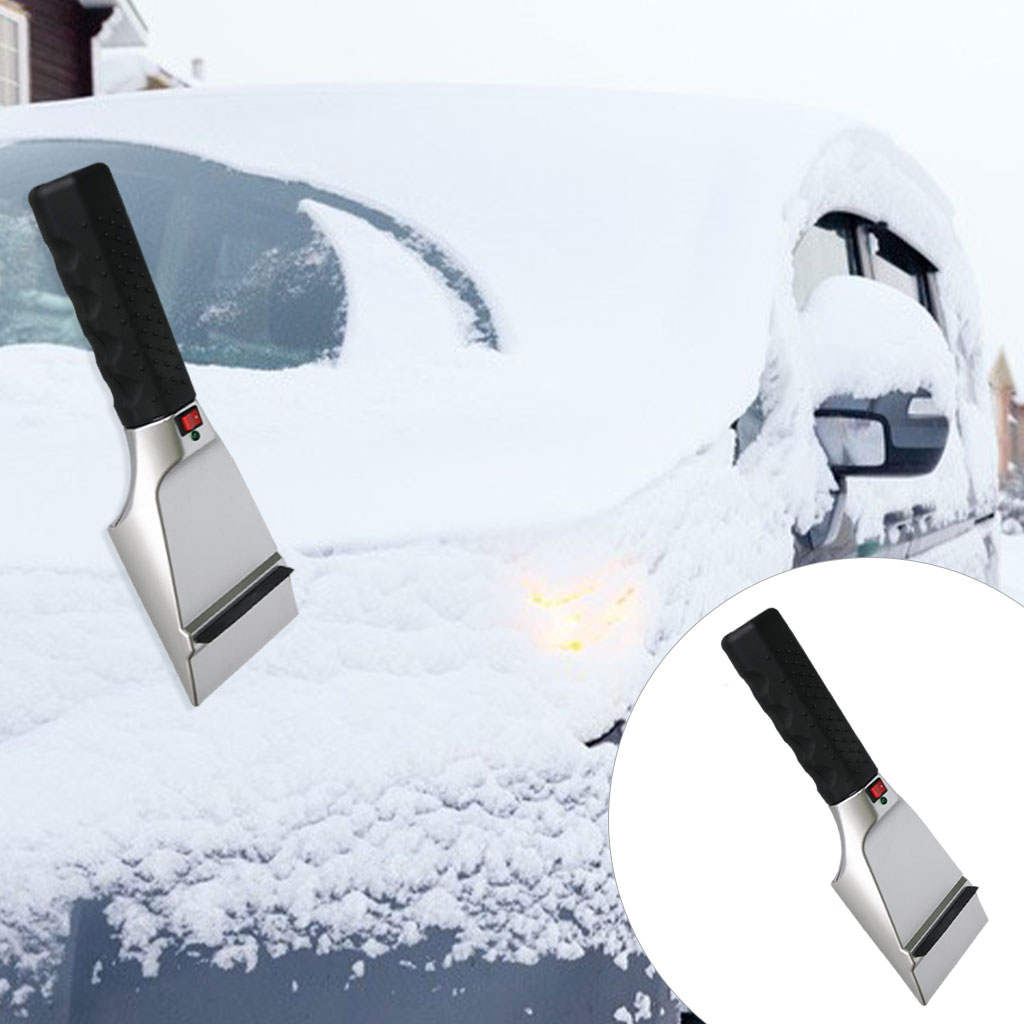 Heated Snow Ice Scraper Multifunctional Easy Operation Low Temperature Resistance High Strength for Automobile Window