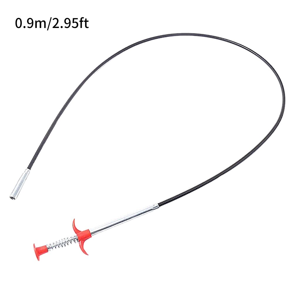 3 Pack Plumbing Drain Snake Clogged Drains Snake Auger Hair Clog Remover Shower Toilet Sink Cleaner Bath Kitchen Clean Tools