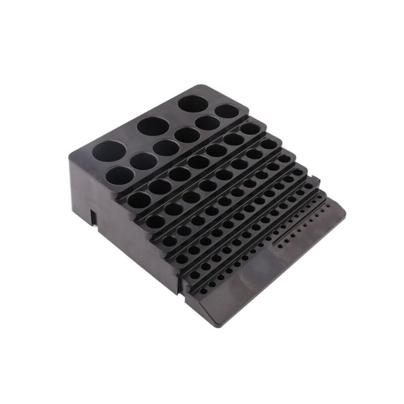 Black Drill Bit Storage Box Milling Cutter Drill Finishing Holder Organizer Case Box for Home DIY Woodworking Use Supplies