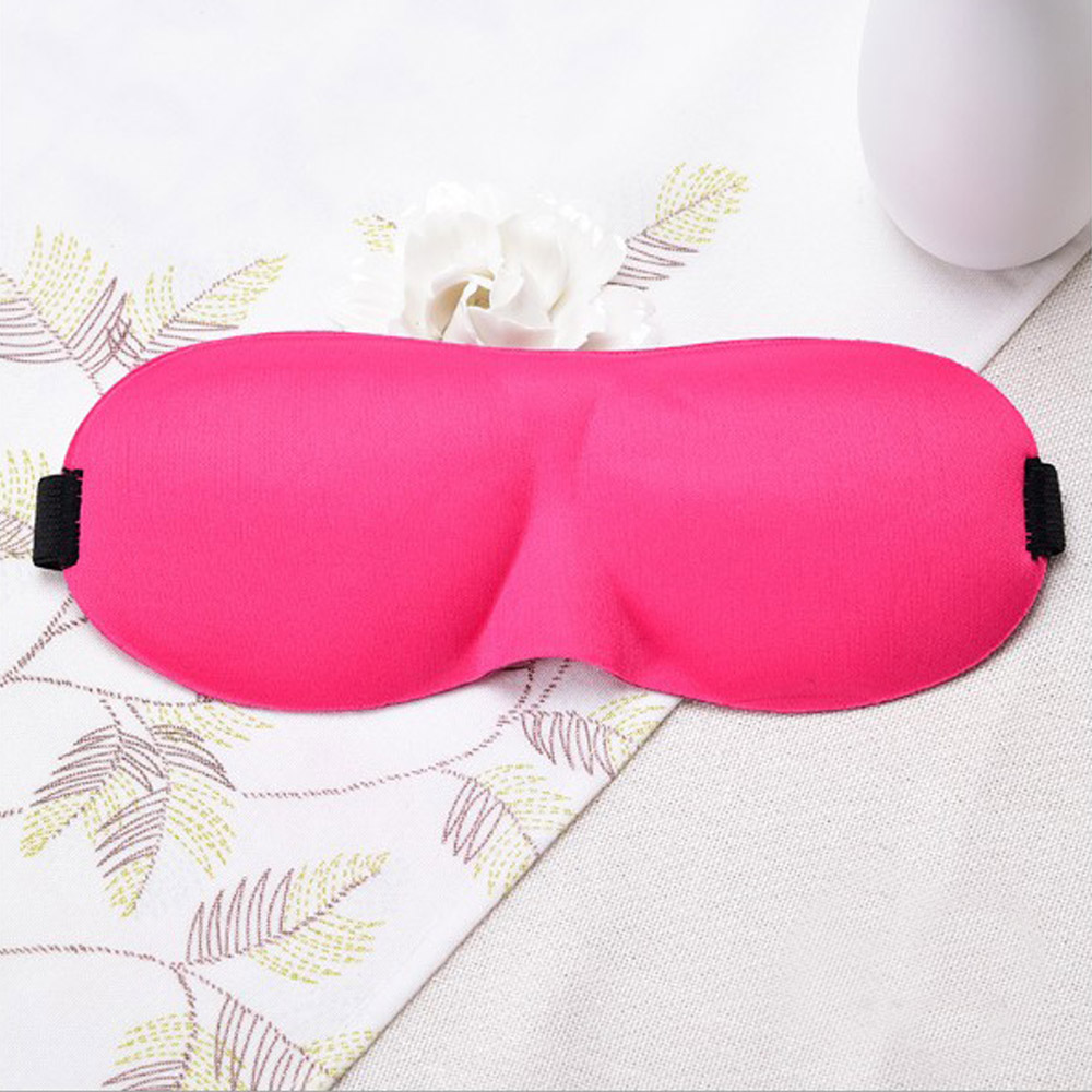 3D Sleep Eye Mask Travel Accessories Relax Aid Sleeping Eye Patch Cover Women Men Portable Rest Soft Sponge Padded Blindfold: rose