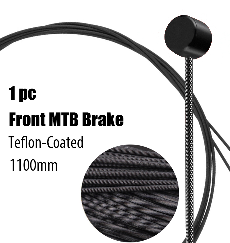 1pc innervaier til landeveissykkel, mtb-sykkel, wireline, terrengsykkel, girspak, girskifter, bremsekabler, polert, glatt rustfritt stål: Gul