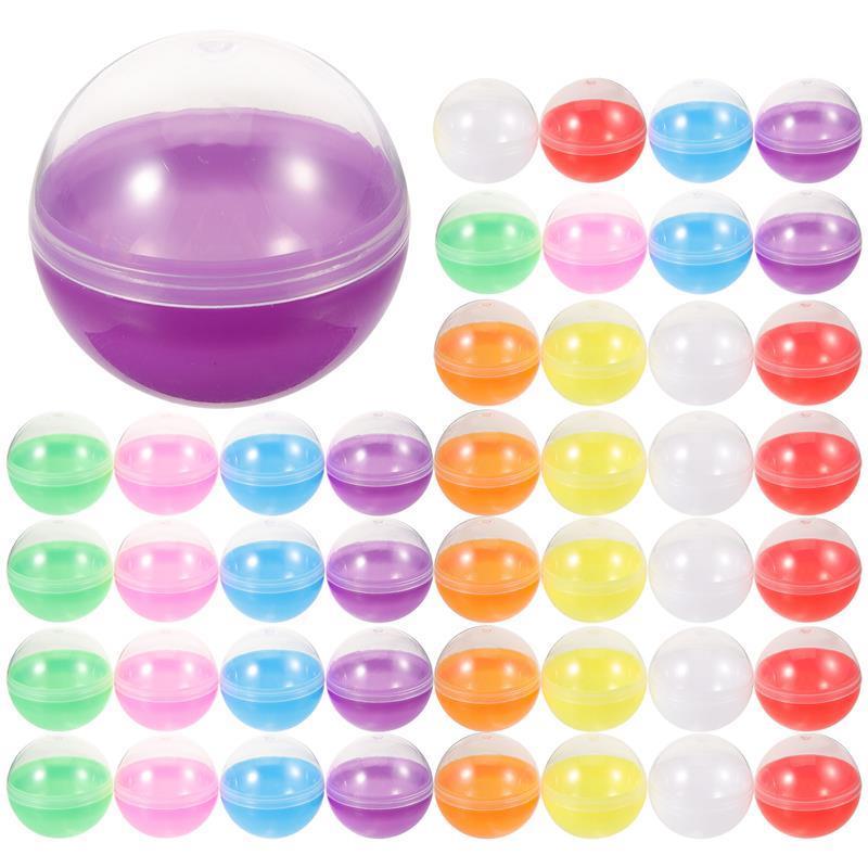 50 Uds bola rellenable máquina expendedora vacía cápsulas contenedor a granel máquinas redondas contenedores de plástico 45MM: Default Title