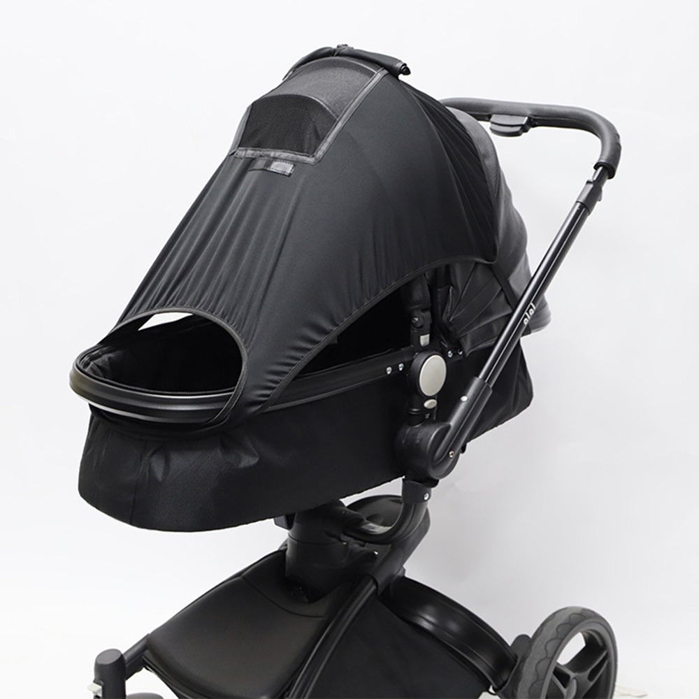 Verlängerter sonnenschutz für kinderwagen, atmungsaktive sonnenblende, leichtes, wasserdichtes verdeck für kinderwagen, reise-sonnenschutz