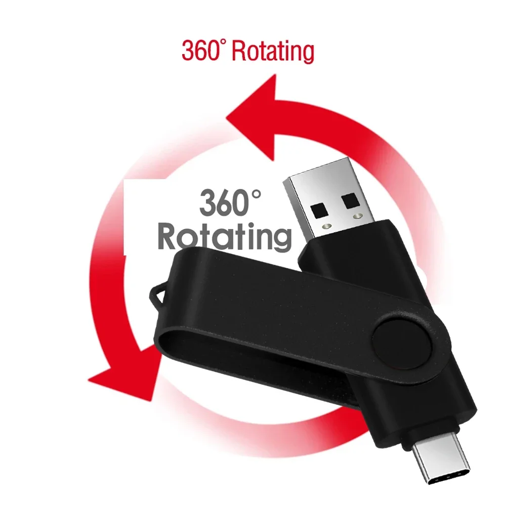 Usb flash drive 64gb 128gb type c flash drive 2 in 1 otg usb 2.0+ usb c pendrive 128gb 64gb dual type c drive photo stick