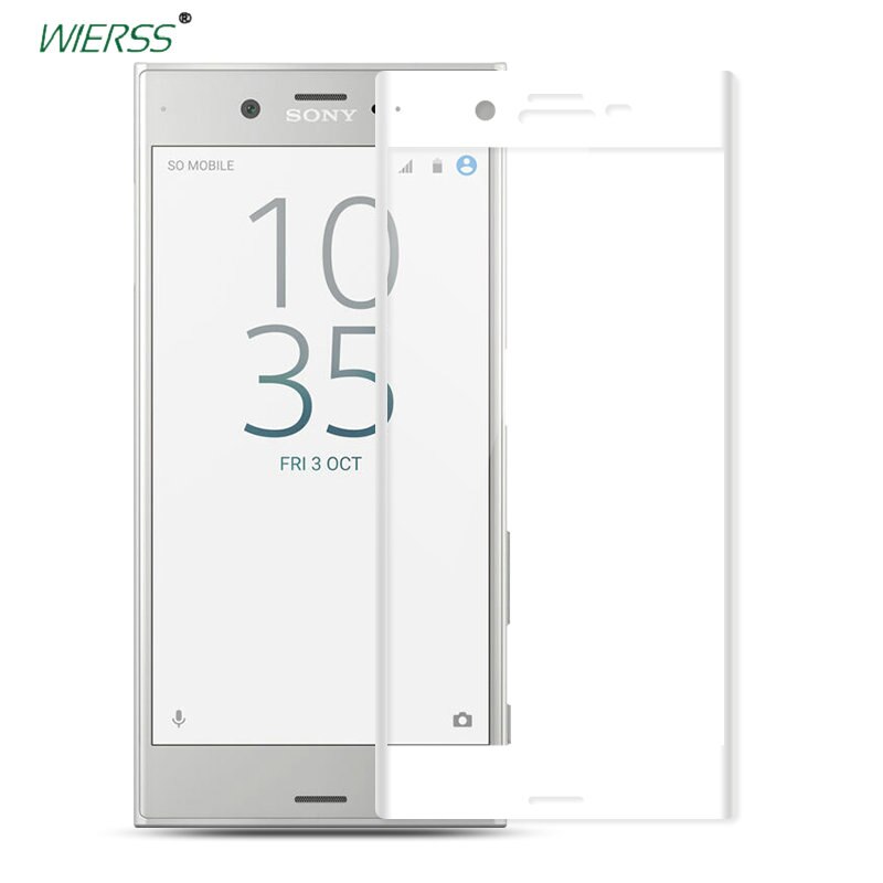 3D Copertura Completa Dello Schermo In Vetro temperato Della pellicola Della Protezione Per Sony Xperia XZ1 XZ XZS XZ2 Dual F8331 Per Sony Xperia X Compact F5321: for Sony XZ1 Compact / white full cover