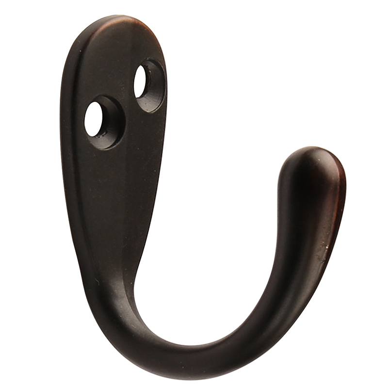 1pc Kapstok Wandmontage Haken Kledingrek Robe Hook Zinklegering Meubels Haak Voor Thuis Jassen Hoed Kleerhanger handdoek Sleutels: Bruin