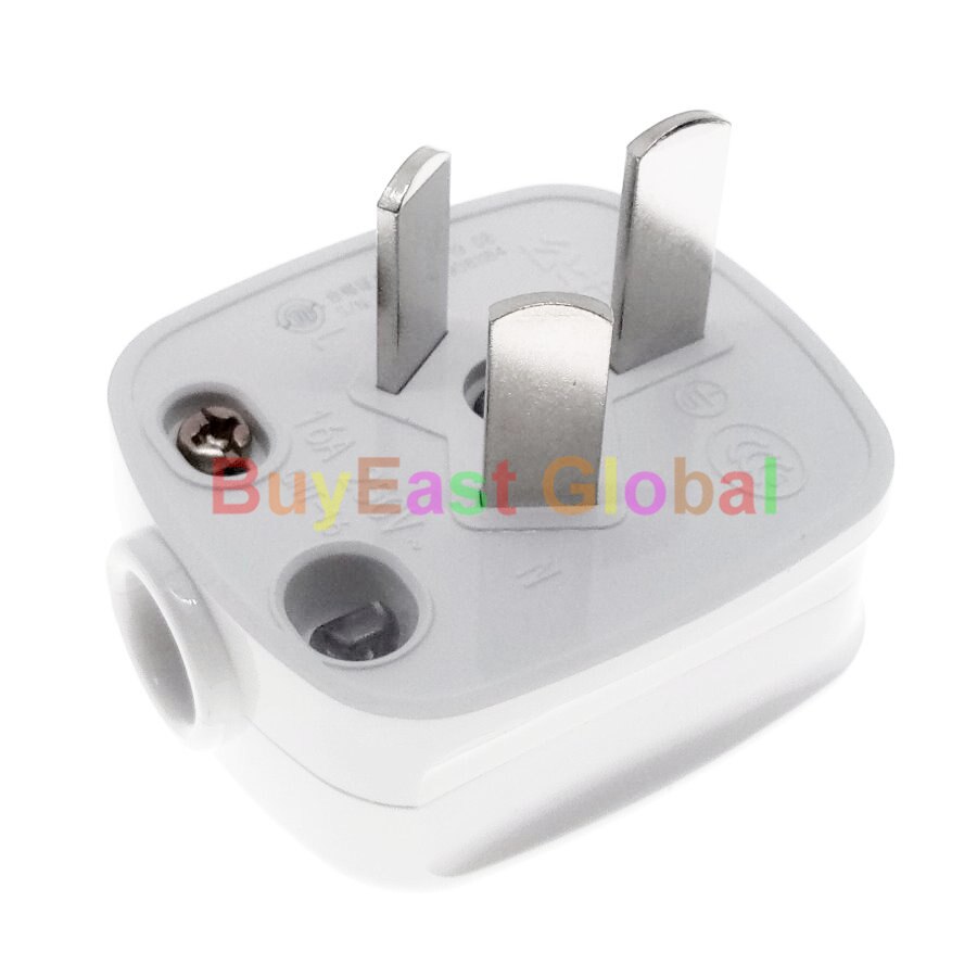 16Amp China 3 Flat Pin Male Main Power Plug RIY Re... – Vicedeal