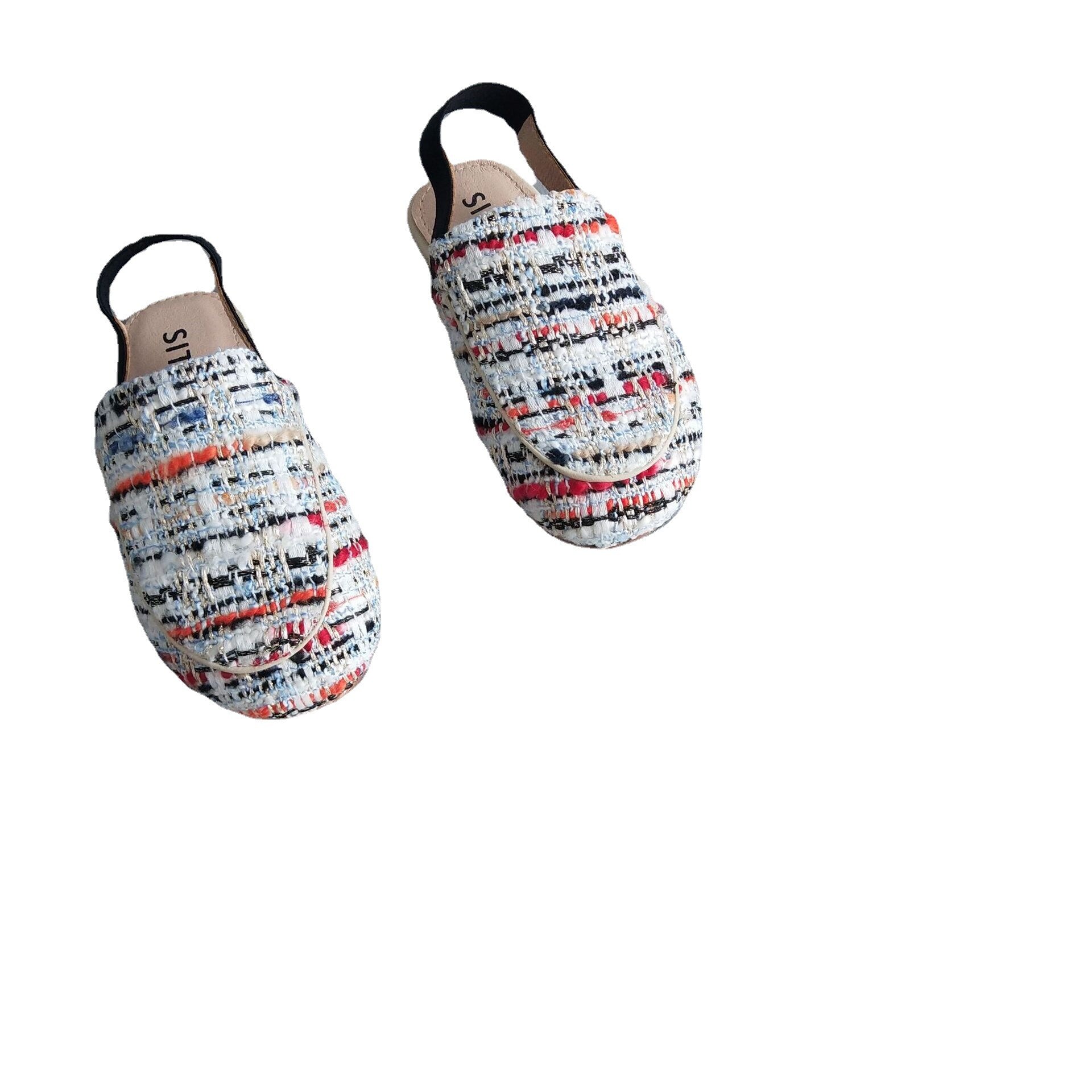 Mules de plage pour enfants, pantoufles de princesse pour bébés filles, chaussures de à bout fermé, pour l'extérieur, été