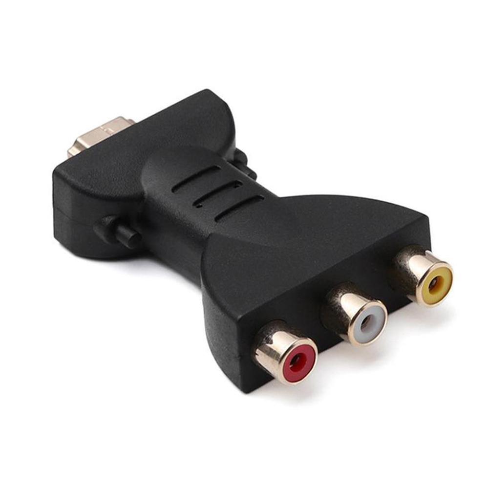 Conector de cable AV señal Digital HDMI a 3 RCA adaptador de Audio componente convertidor de vídeo para PC proyector tabletas ordenadores Arcade: Default Title